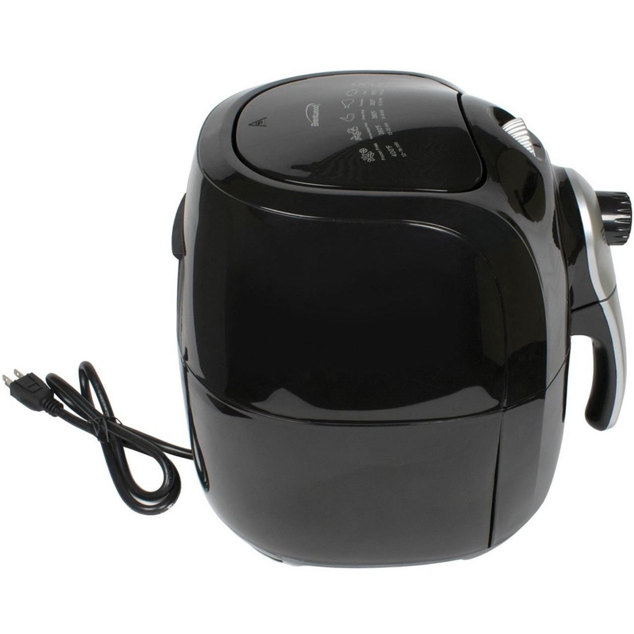 Brentwood Small 1400-Watt 4 qt. Black Electric Digital Air Fryer