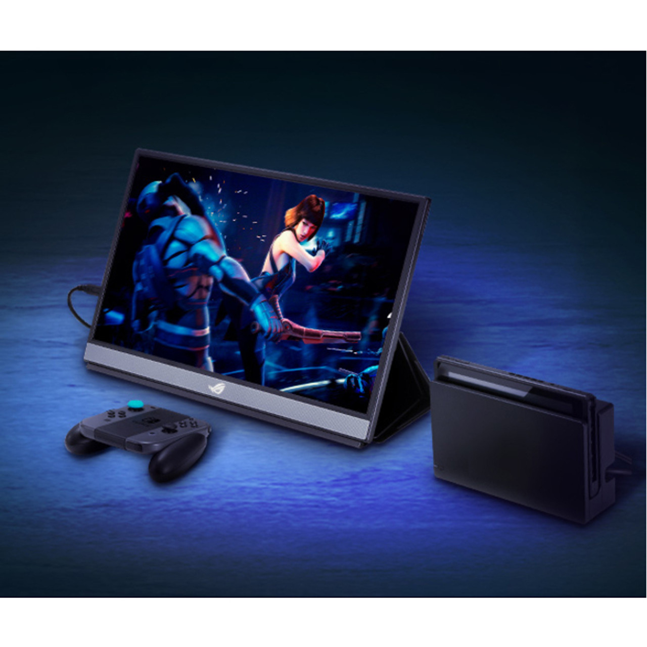 ASUS ROG Strix 17.3 1080P Portable Gaming Monitor (XG17AHPE) - FHD, IPS,  240Hz, Adaptive-Sync, Built-in Battery, Smart Case, USB Type-C, Micro HDMI