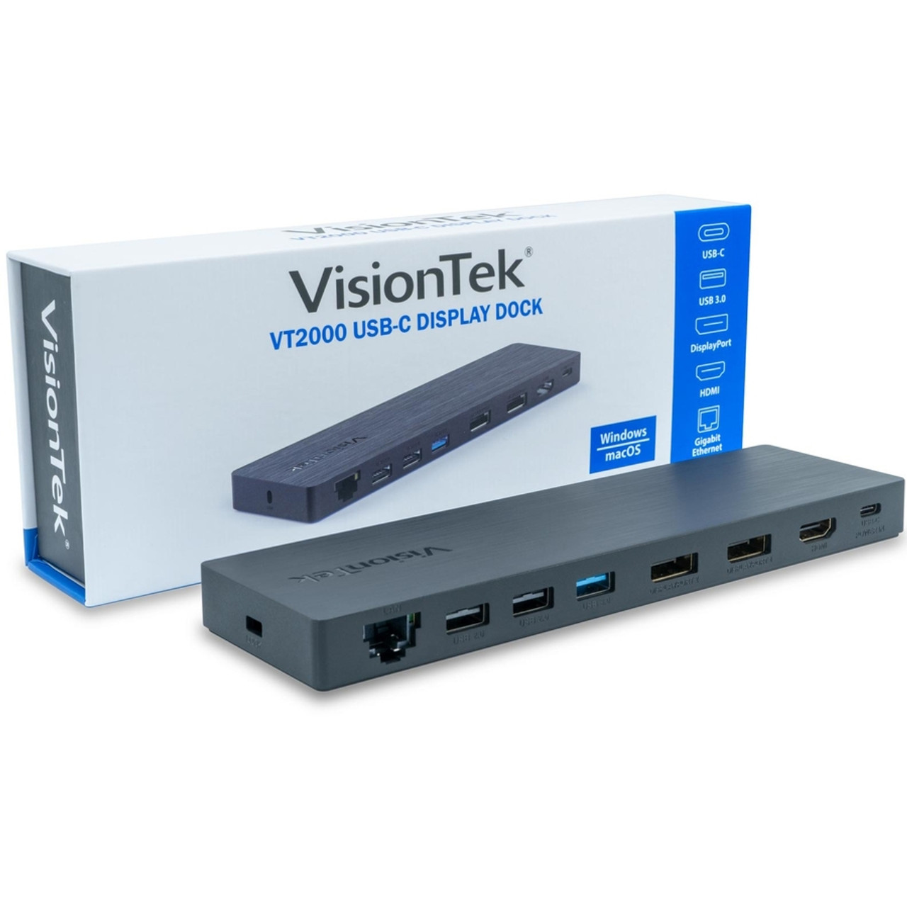 VisionTek VT2000 USB-C Docking Station - Multi Display | Beach Audio