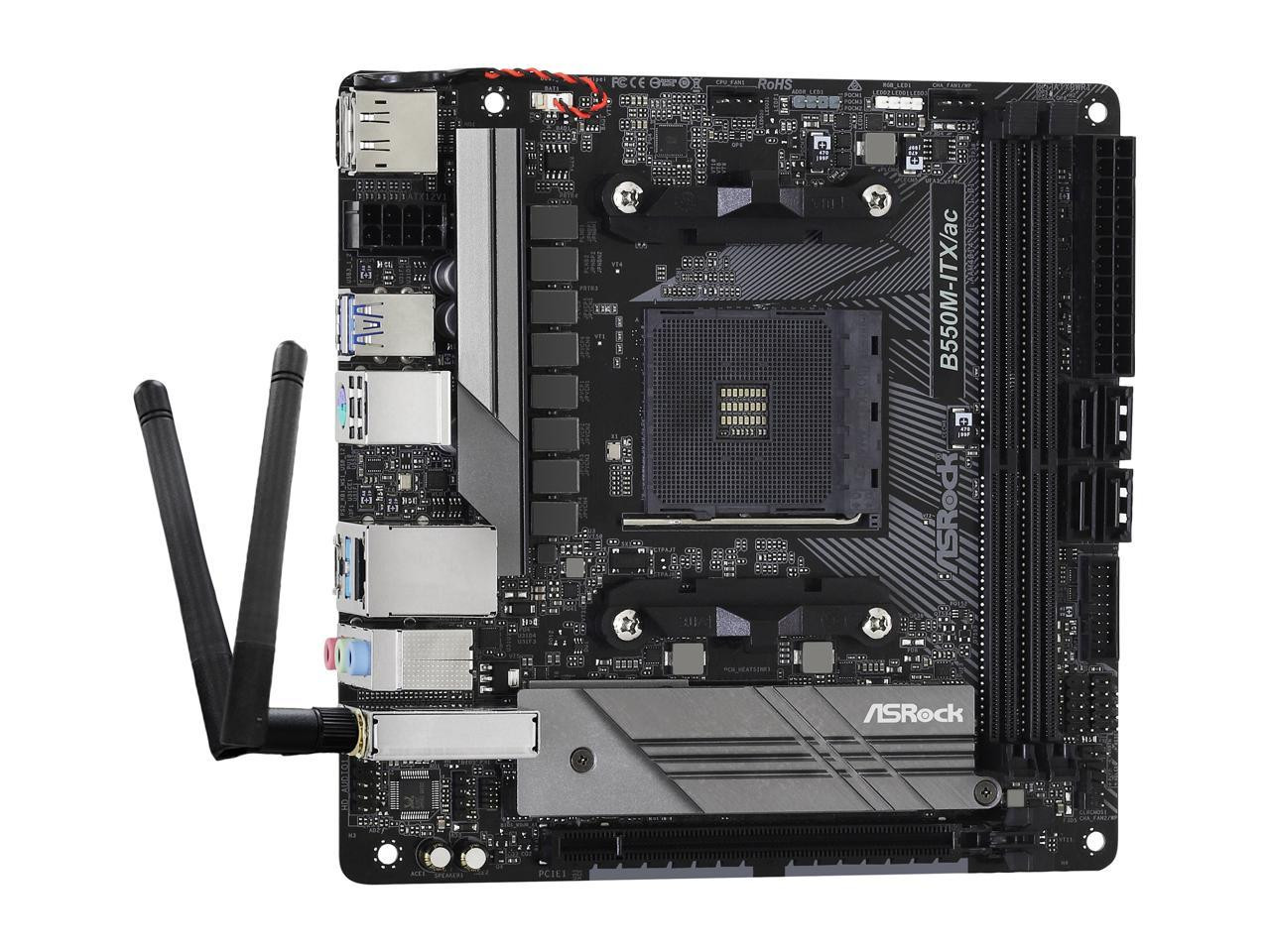 ASRock B550M-ITX/ac Desktop Motherboard - AMD B550 | Beach Audio