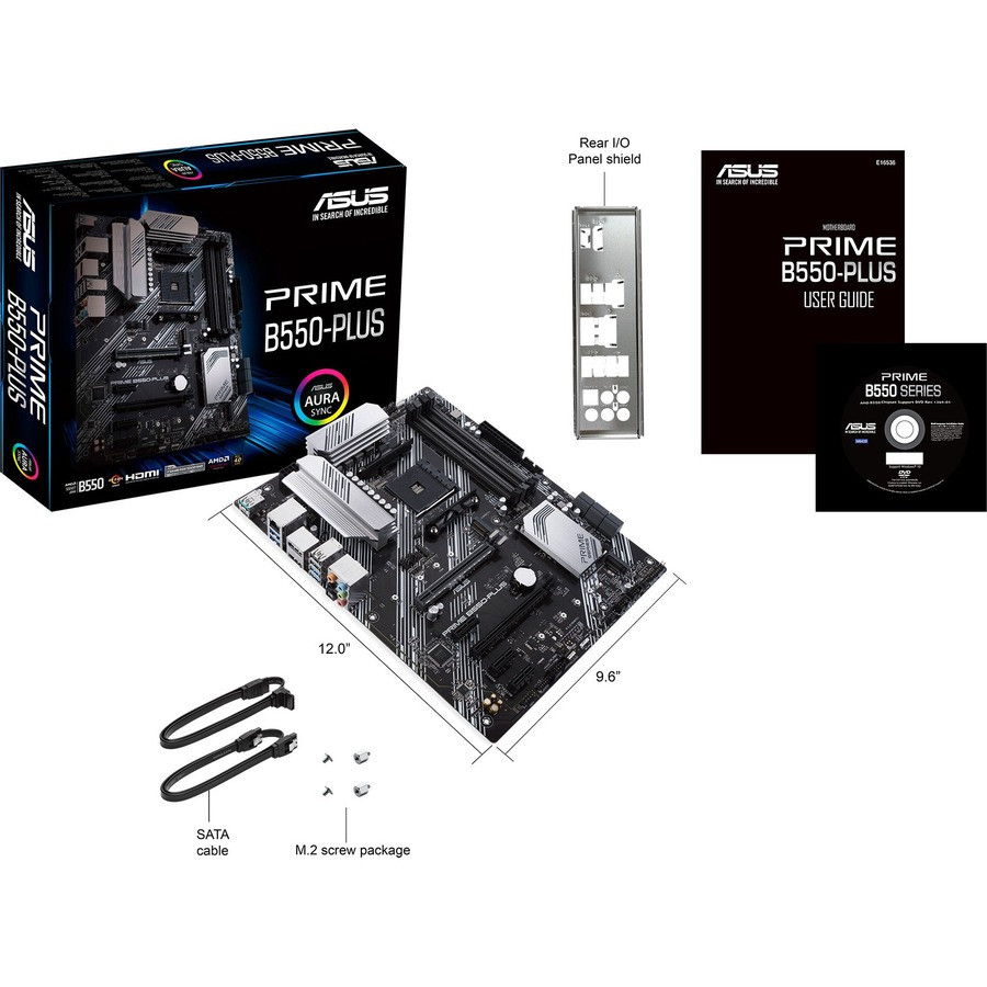 Asus Prime B550-PLUS Desktop Motherboard - AMD Chipset | Beach Audio