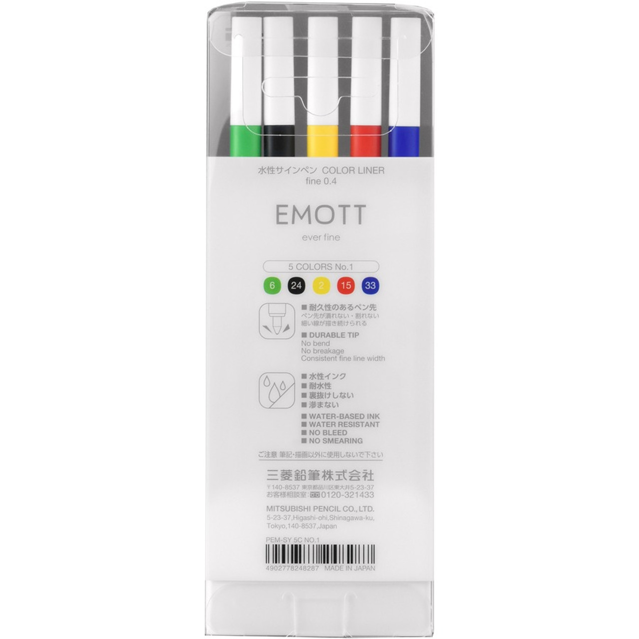 uni-ball EMOTT Fineliner Marker Pens (ubc-24828)