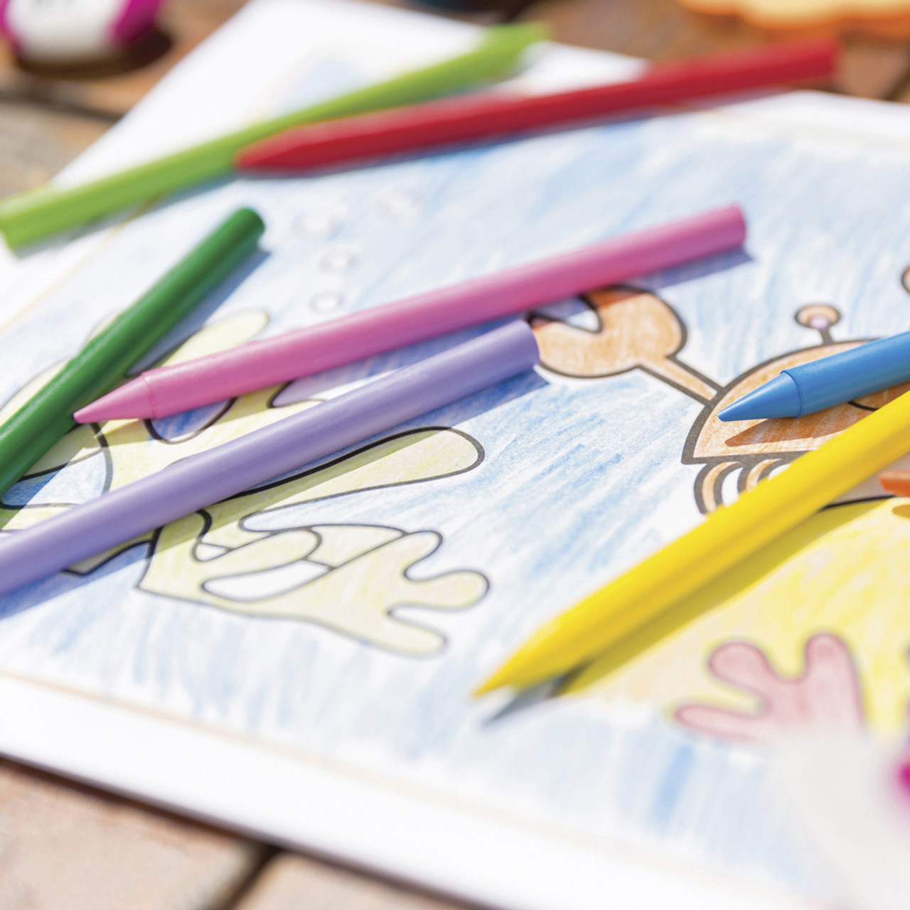 BIC Break-Resistant Crayons and Colored Pencils for Kids