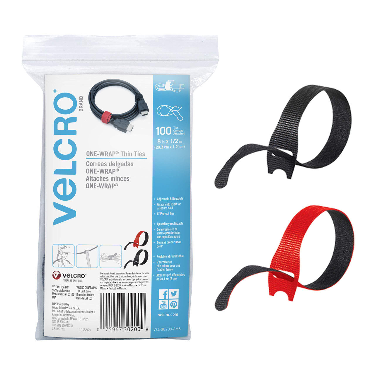 for VELCRO® Reusable Thin Straps (vek-30200)