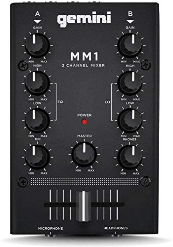 Gemini MM1BT 2-Channel Professional Analog DJ Mixer | Beach Audio