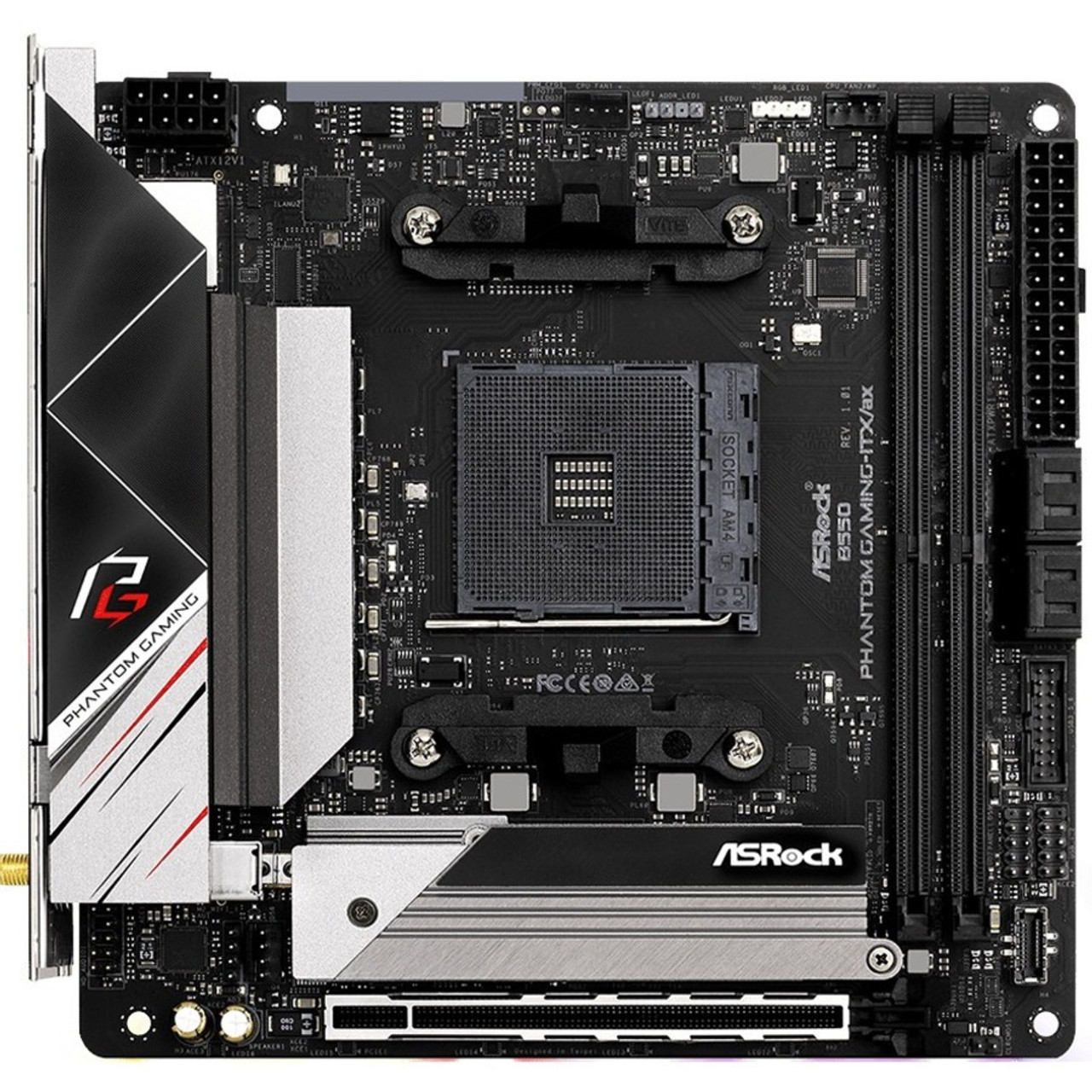 ASRock B550 Phantom Gaming-ITX/ax Desktop Motherboard - | Beach Audio