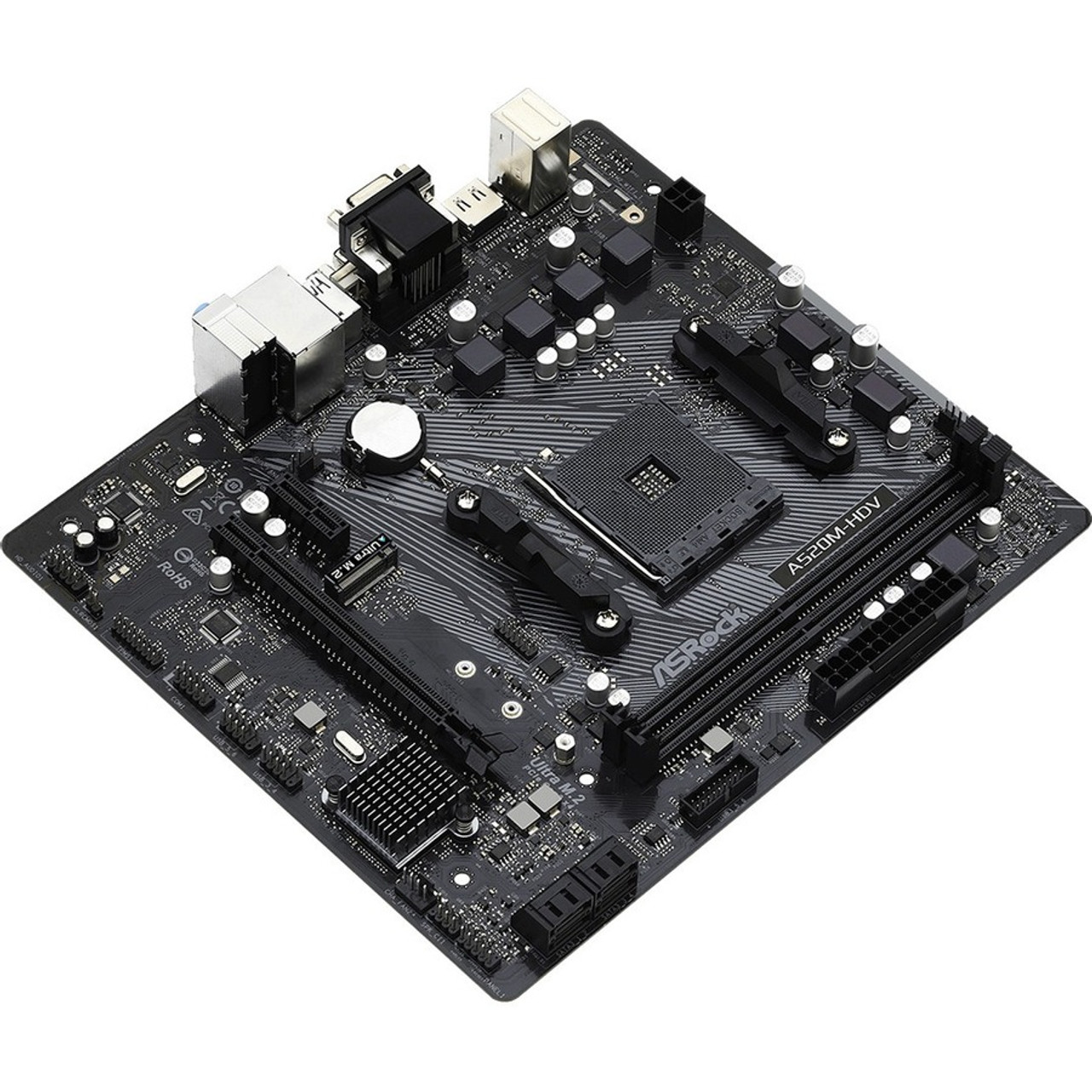 ASRock A520M HDV Desktop Motherboard AMD A520 Chipset Beach Audio