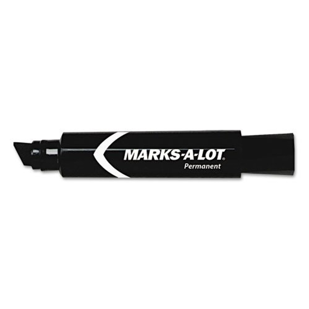 Marks-A-Lot Permanent Markers, Large Desk-Style Size, Chisel Tip