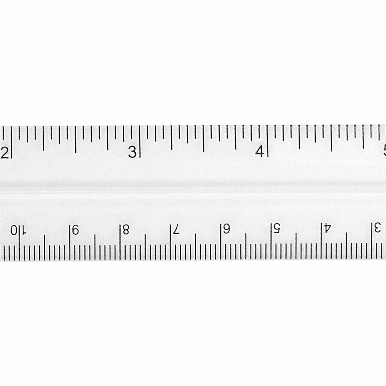 Westcott 6 in. Clear Plastic Ruler