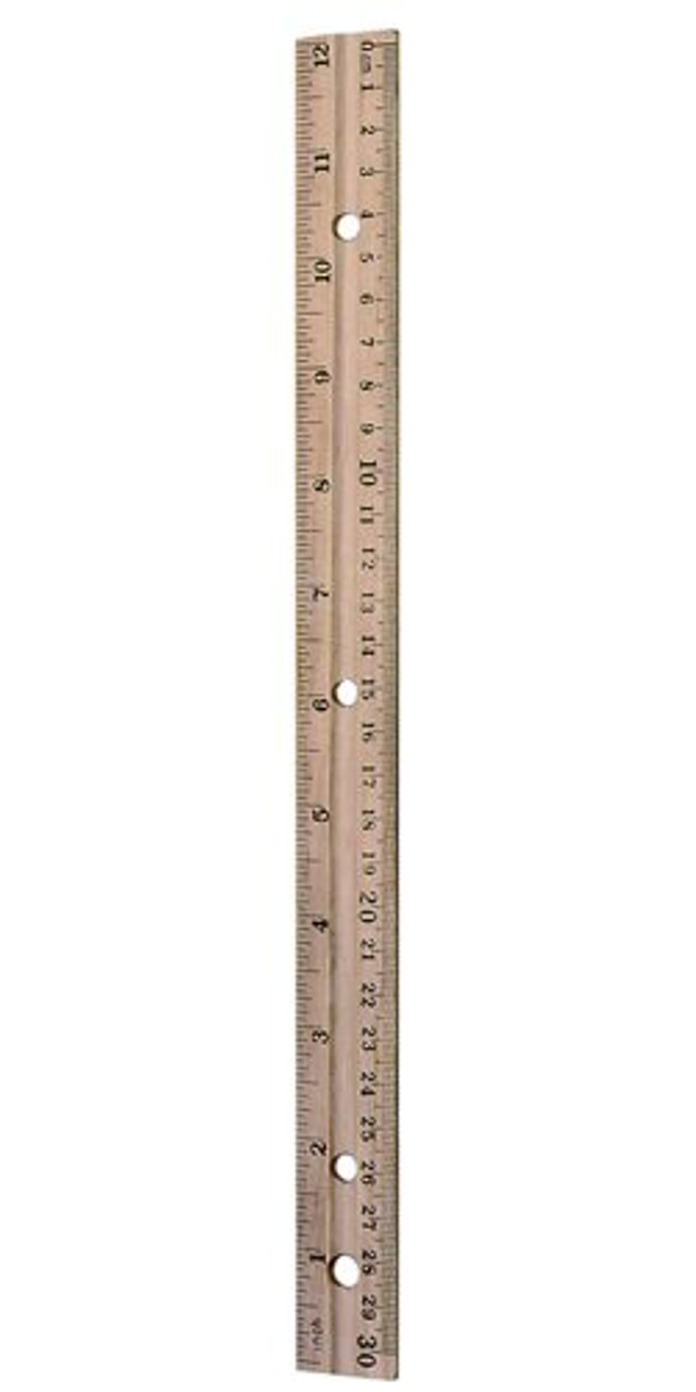 CLI Metal Edge 12 Wood Ruler 