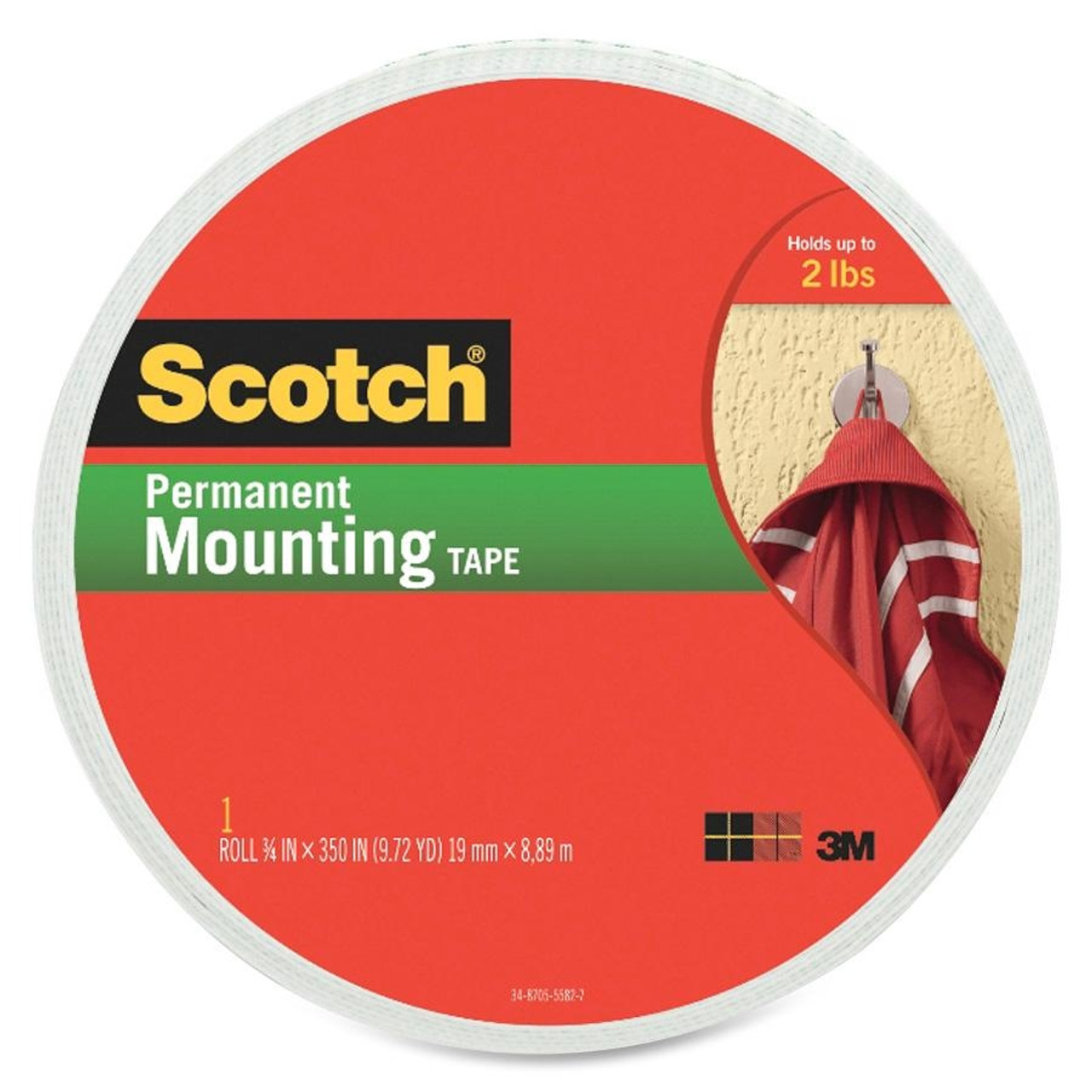 Scotch Foam Mounting Double Sided Tape - 0.75 Width X