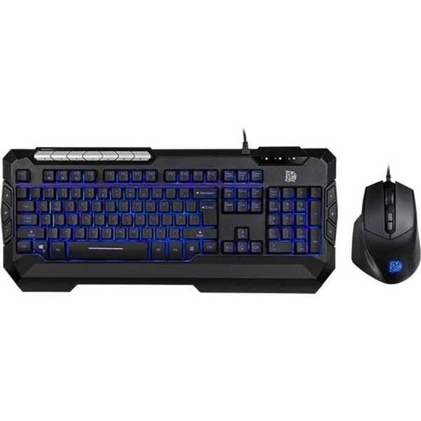 Tt eSPORTS Commander Combo V2 Gaming Keyboard Mouse Beach Audio