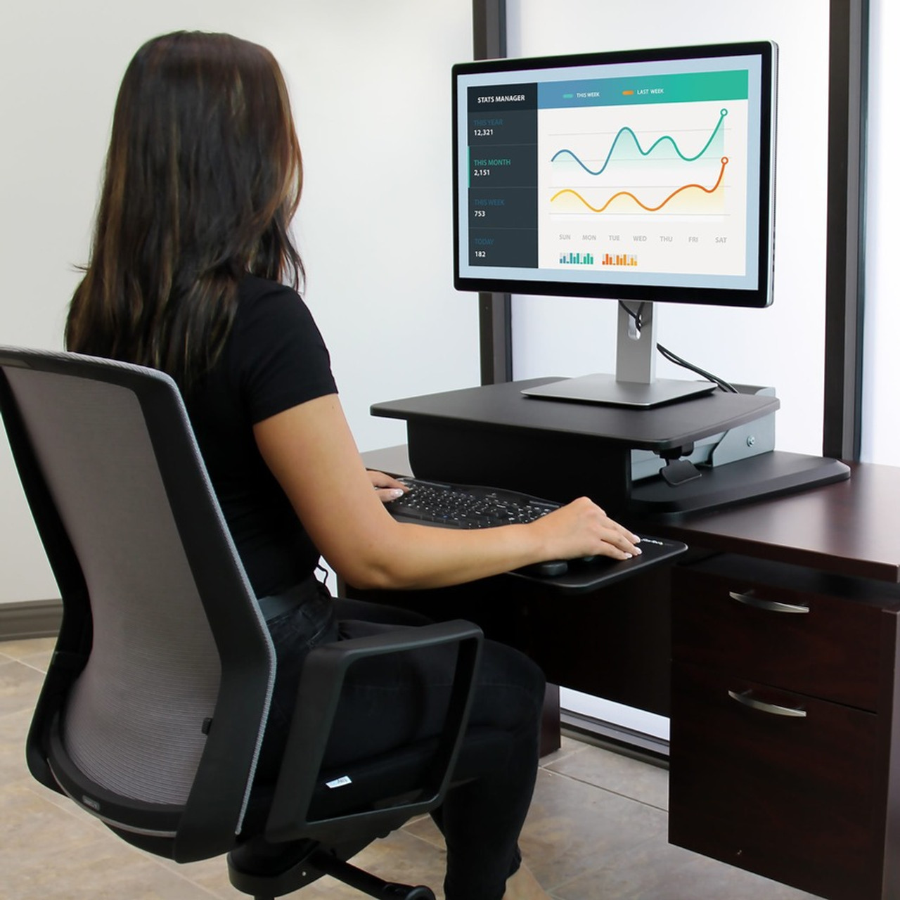 StarTech.com Ergonomic Anti Fatigue Mat for Standing Desks