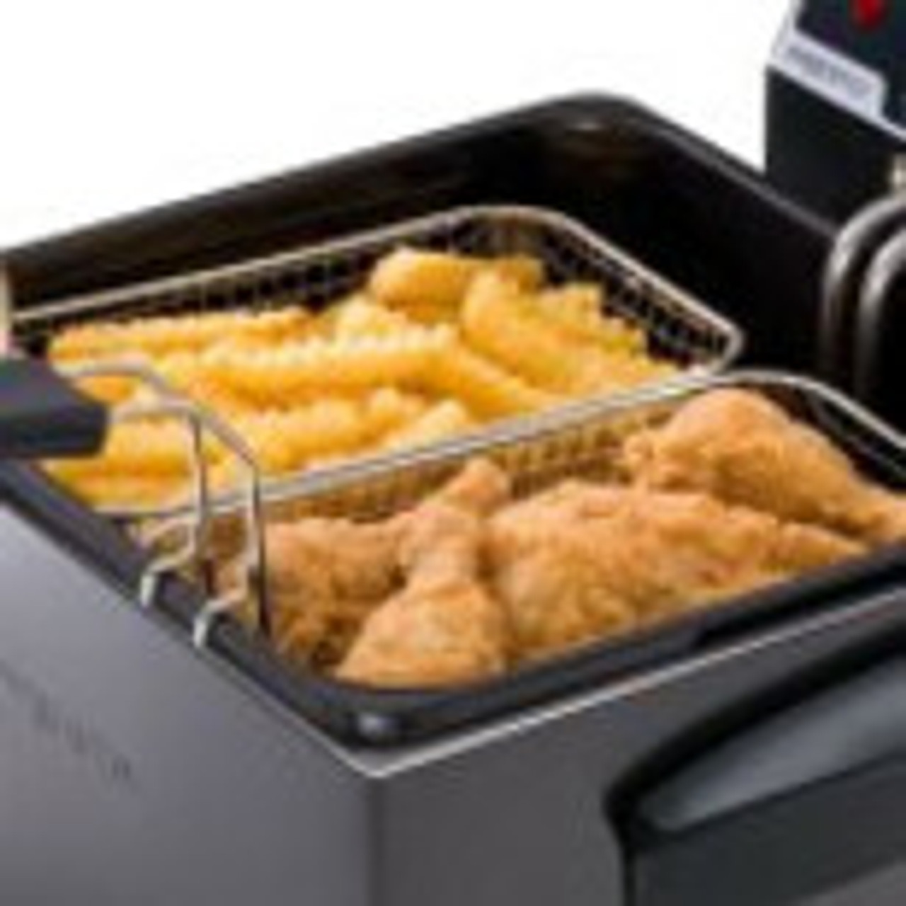 Presto Black Stainless Steel Dual Basket ProFry Deep Fryer