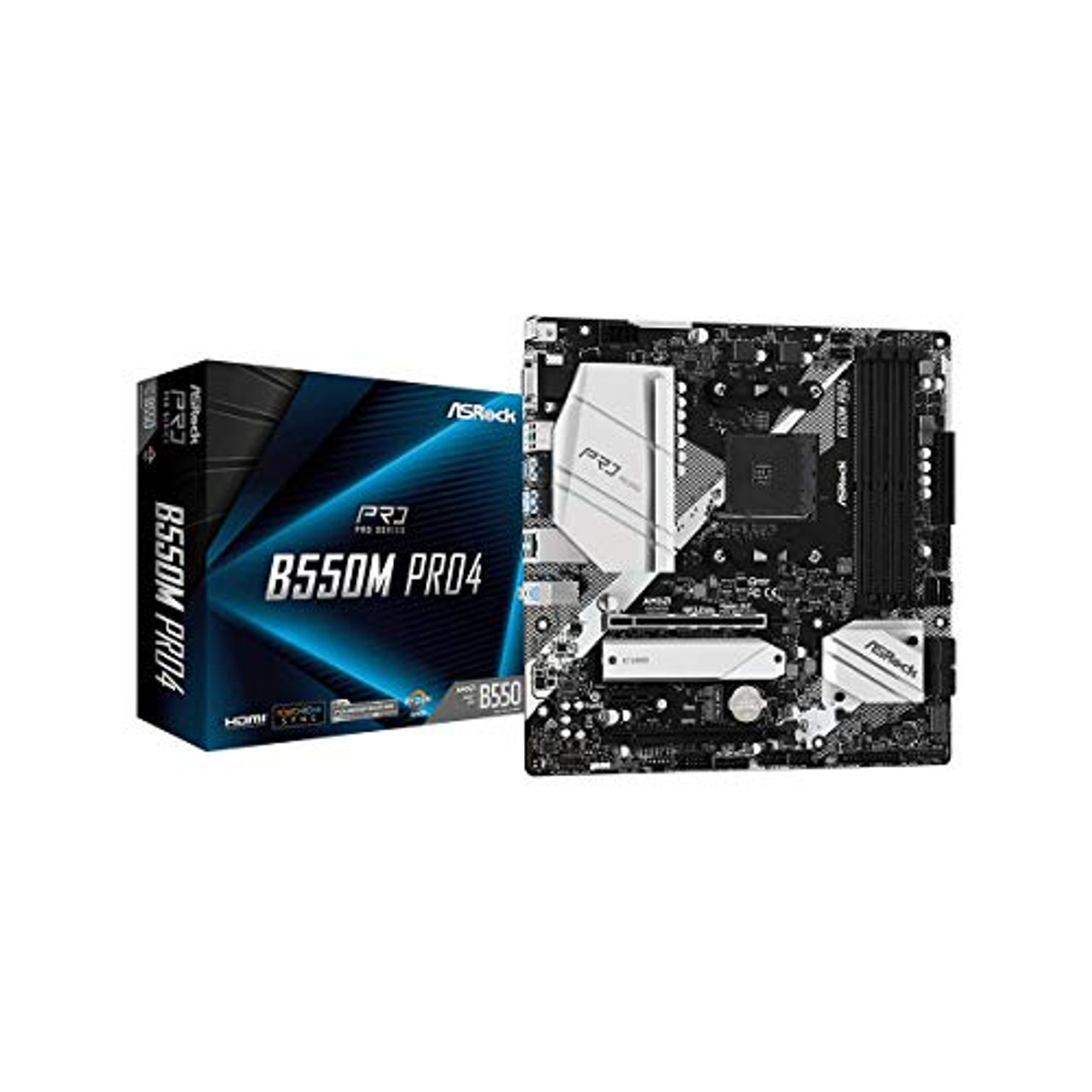 Asrock B550MPRO4 B550m Pro4 Socket Am4/ Amd B550/ Ddr4