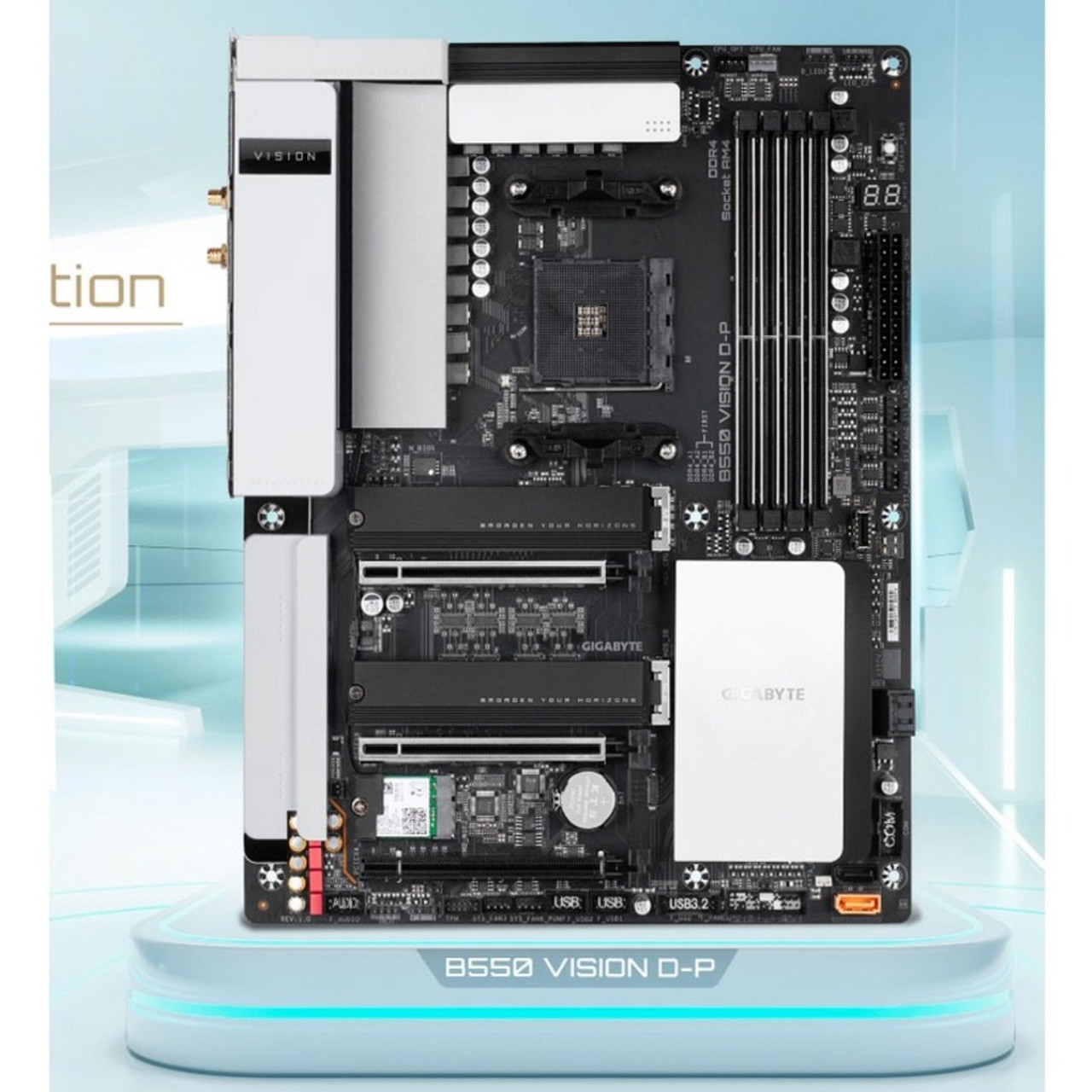 GIGABYTE マザーボード B 550Vision D GIGABYTE B550 VISION D AM4 AMD B550 ATX Motherboard - Newegg.com