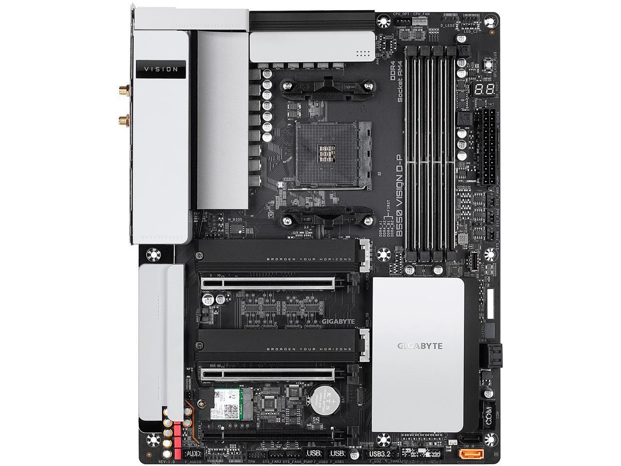 Gigabyte B550 VISION D-P Desktop Motherboard - AMD | Beach Audio