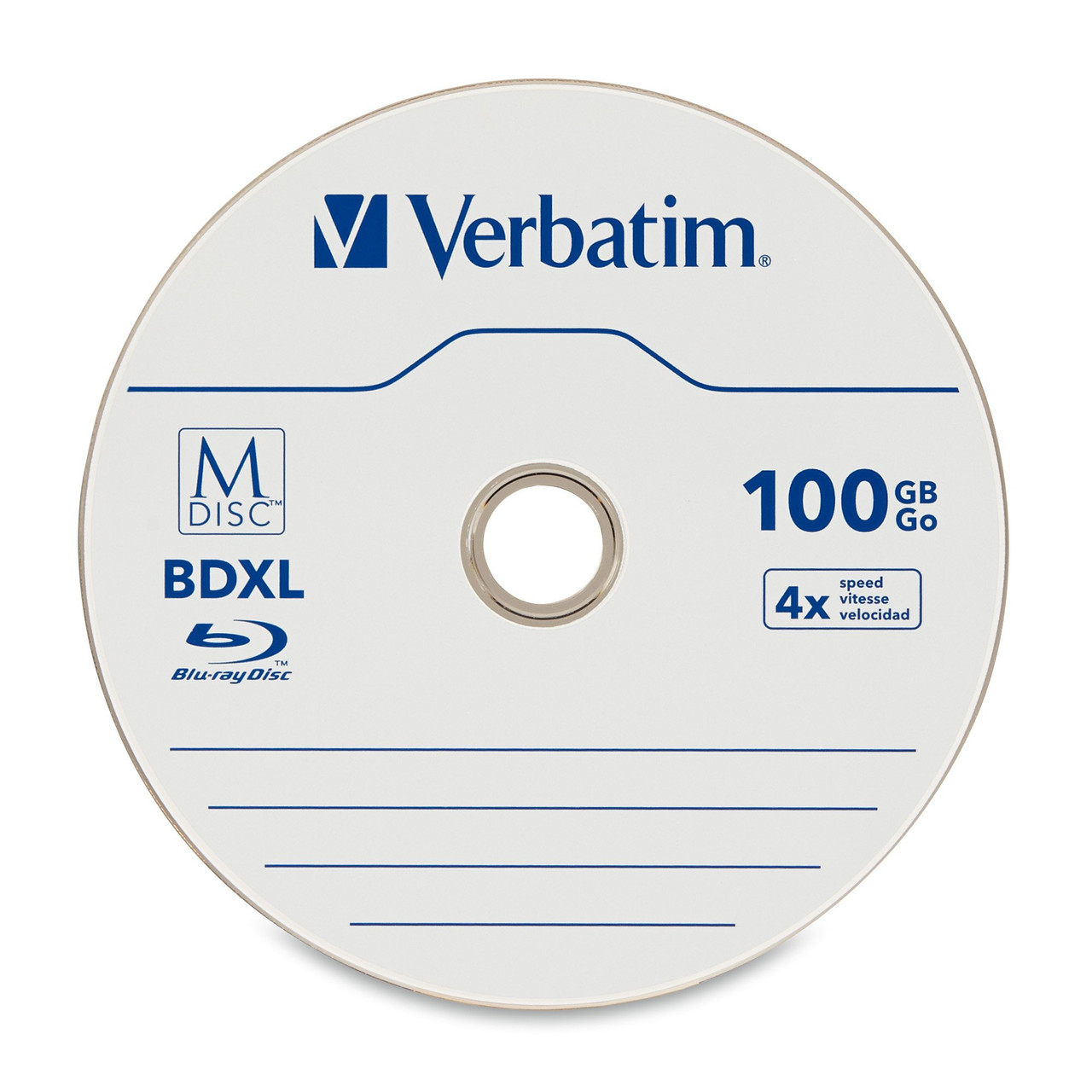 Verbatim Blu-ray Recordable Media - Bd-r Xl - 4x - 100 | Beach Audio