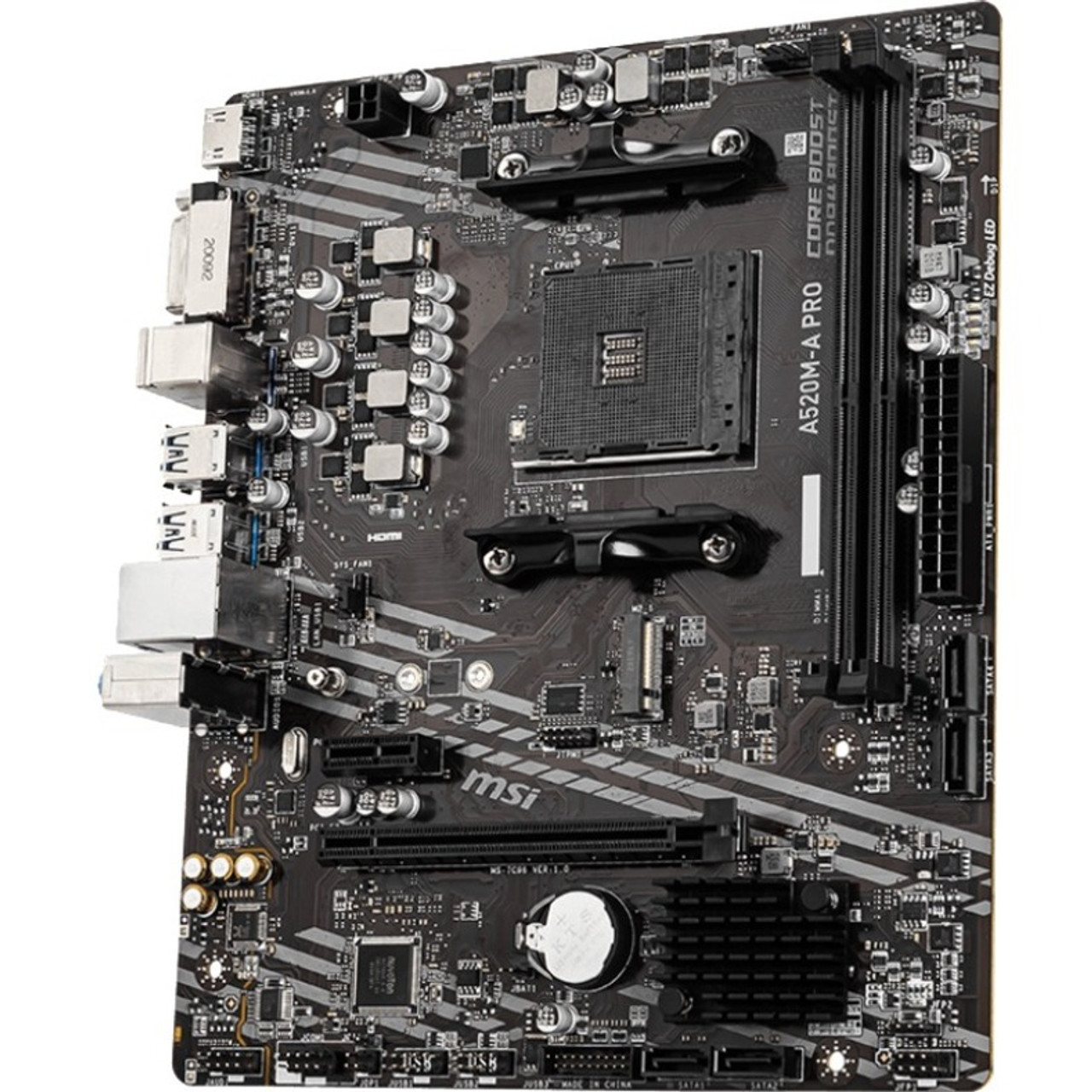 MSI A520M A PRO Desktop Motherboard AMD A520 Chipset Beach Audio