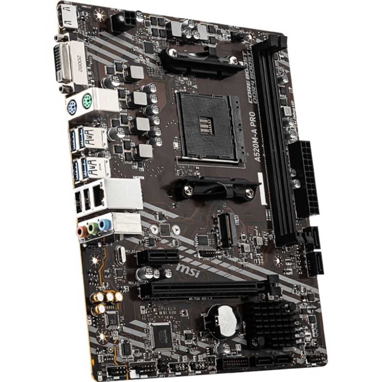 MSI A520M A PRO Desktop Motherboard AMD A520 Chipset Beach Audio