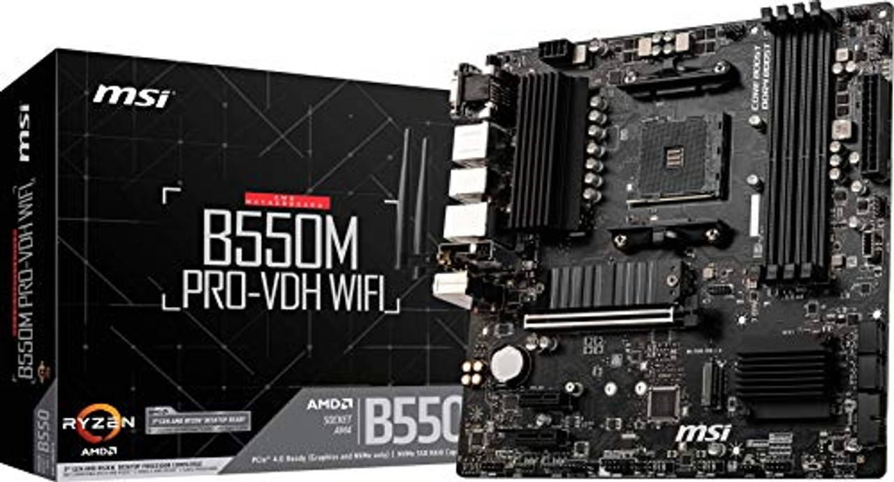 MSI B550M PRO-VDH WIFI Desktop Motherboard - AMD | Beach Audio