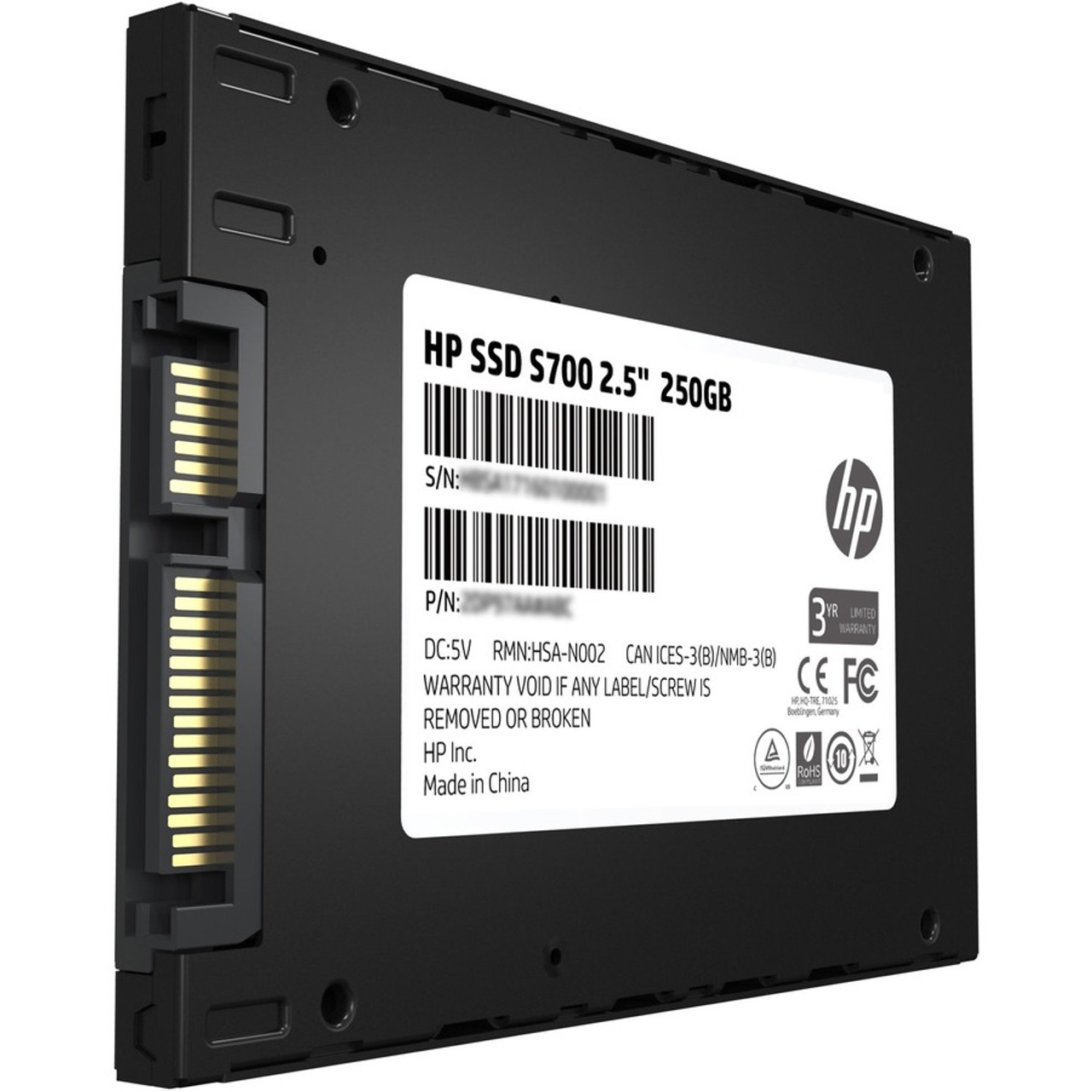 HP 250 GB State Drive 2.5" Internal - SATA | Beach Audio
