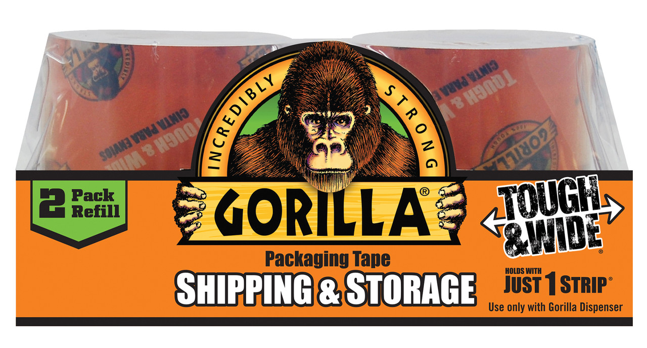 Gorilla Heavy-Duty Tough & Wide Shipping/Packaging Tape | Beach Audio