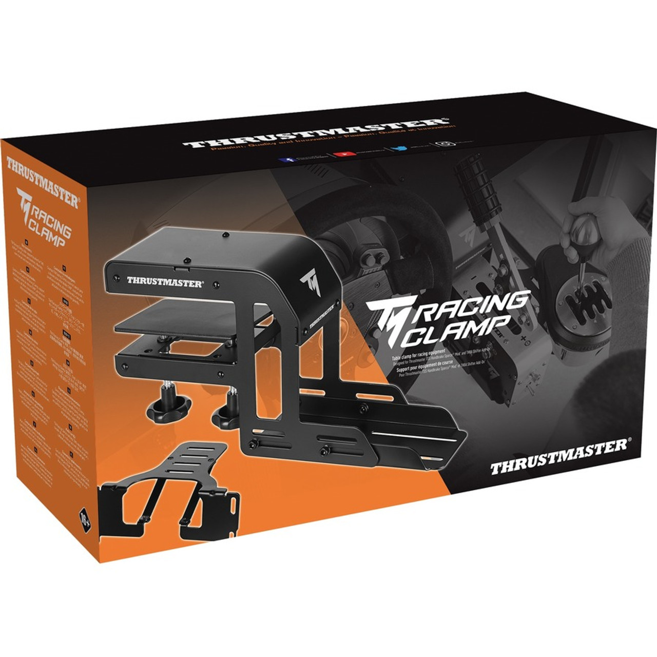 Thrustmaster support tm racing clamp fixation pour pour frein a main et  boîte de vitesse 4060094 - Conforama