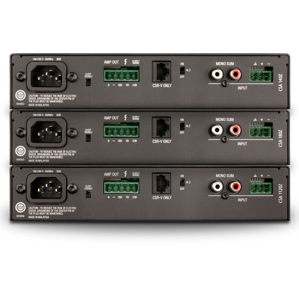 JBL Commercial CSA 140Z Amplifier - 40 W RMS - 1 | Beach Audio
