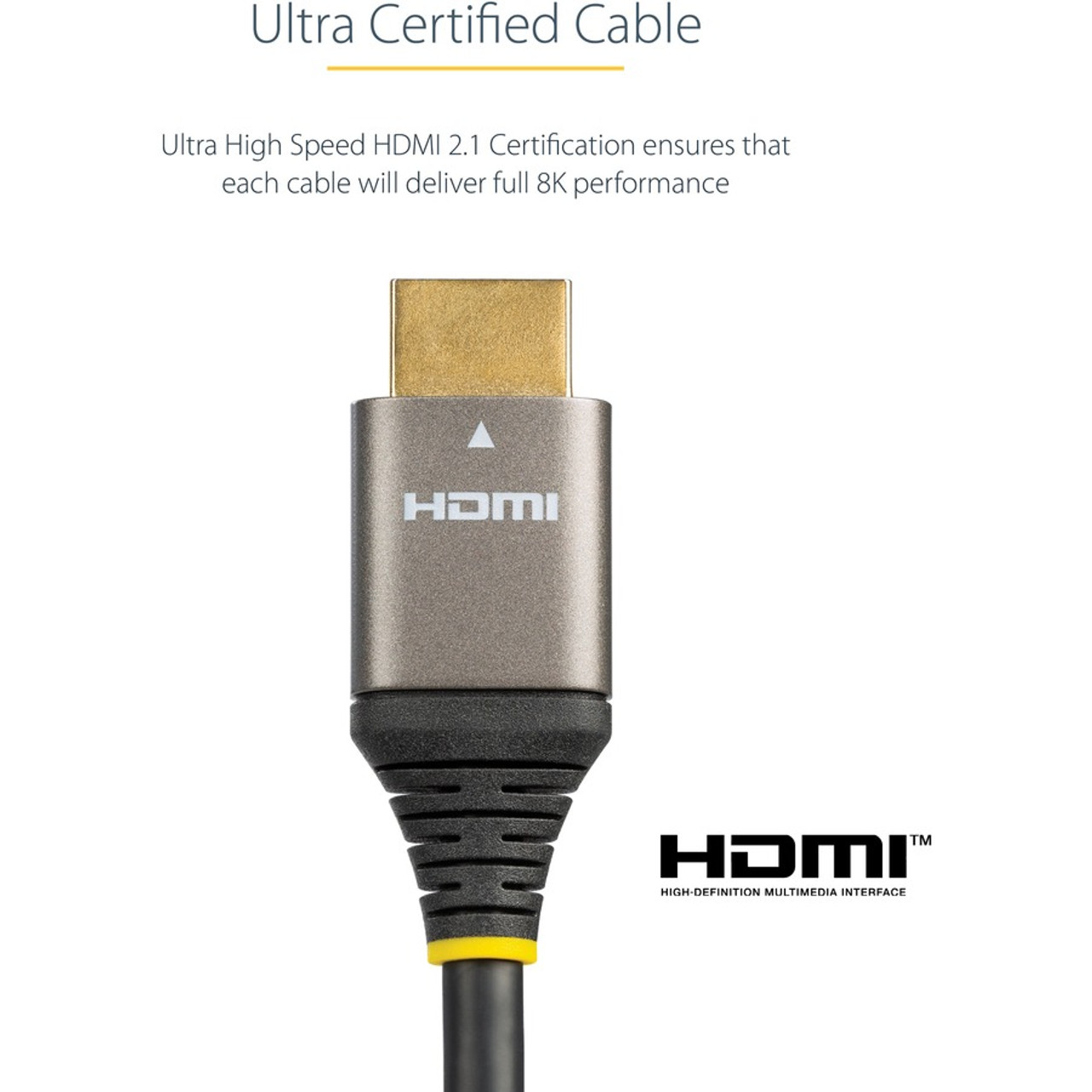 StarTech.com 10ft/3m HDMI 2.1 Cable, Certified Ultra
