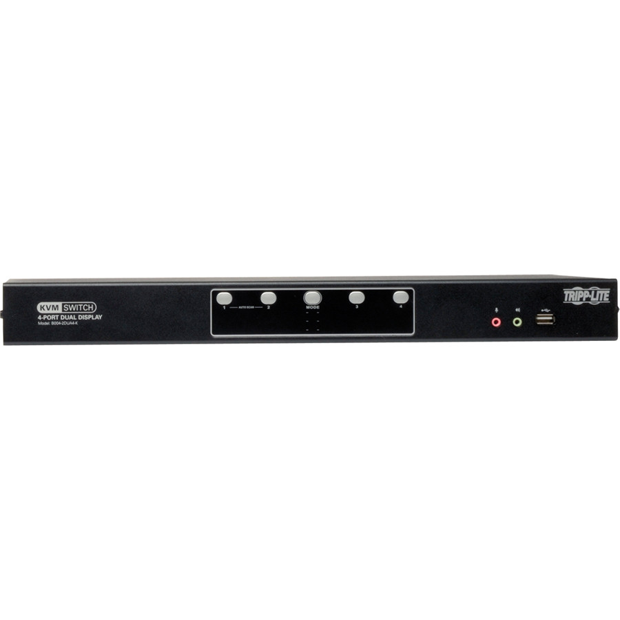 Tripp Lite 4-Port Dual Monitor DVI KVM Switch with Audio and USB 2.0 Hub - Thumbnail 5