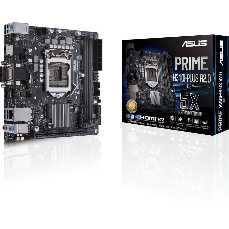Asus Prime H310I-PLUS R2.0/CSM Desktop Motherboard - | Beach Audio