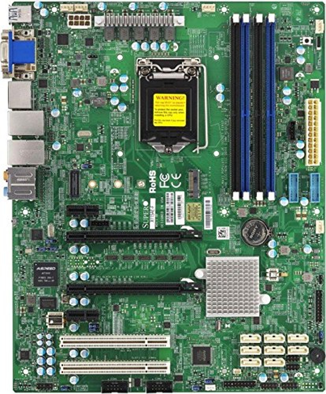 Supermicro X11sae-f Workstation Motherboard - Intel C236 Chipset - Socket  H4 Lga-1151 - Retail Pack - Atx - 1 X Processor Support - 64 Gb Ddr4 Sdram M