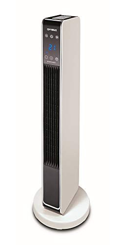 Optimus H7329 29 Inch Oscillating Tower Heater With | Beach Audio