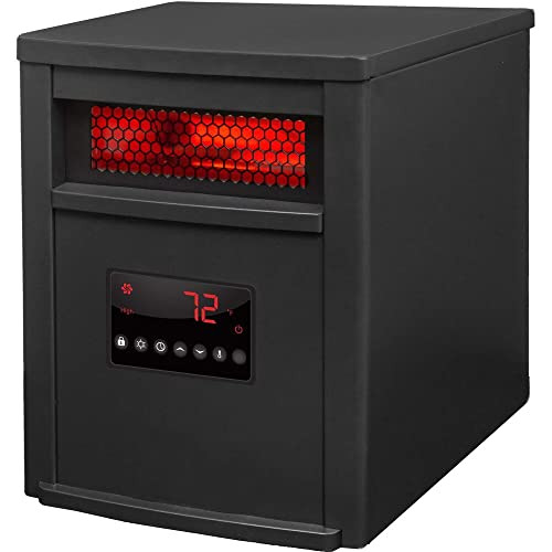 LifeSmart HT1012R 6-element Infrared Heater-black Steel | Beach Audio