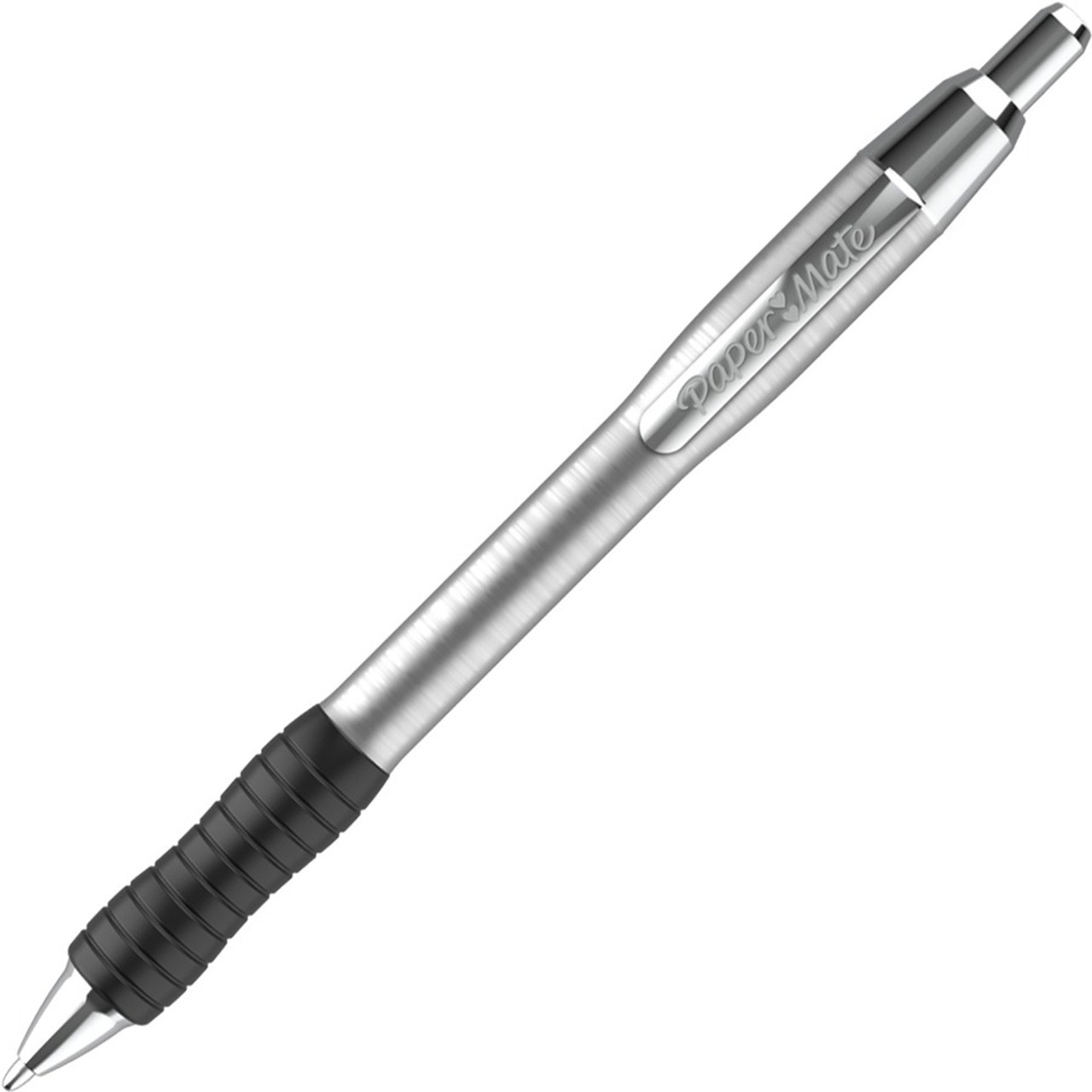 Paper Mate Profile Ball Point Pen, Retractable, B (1.4 mm), Black Ink - 12 pens