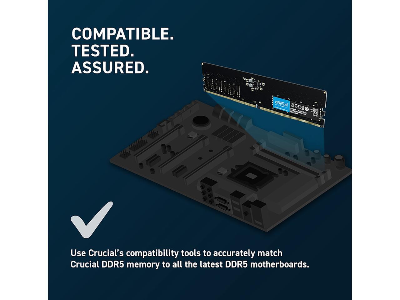 Crucial 64GB (2 x 32GB) DDR5 SDRAM Memory Kit | Beach Audio