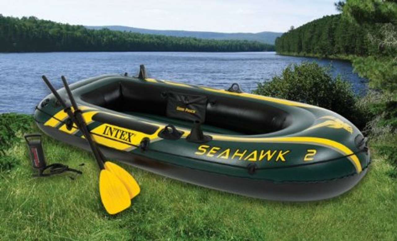 Intex Corp 68347EP Seahawk 2 Set Lake Boat
