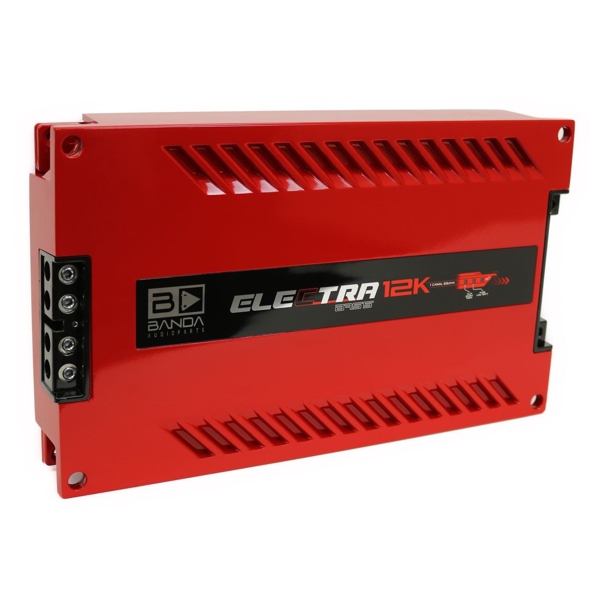 Banda 12K.5OHMRED 12k Bass 5ohm Car Amp (red) | Beach Audio