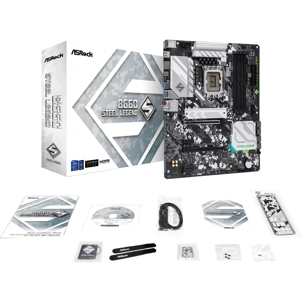 ASRock B660 Steel Legend Desktop Motherboard - Intel | Beach Audio