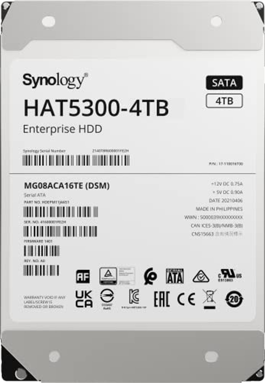 Synology HAT5300 - hard drive - 12 TB - SATA 6Gb/s - HAT5300-12T - Internal  Hard Drives - CDW.ca