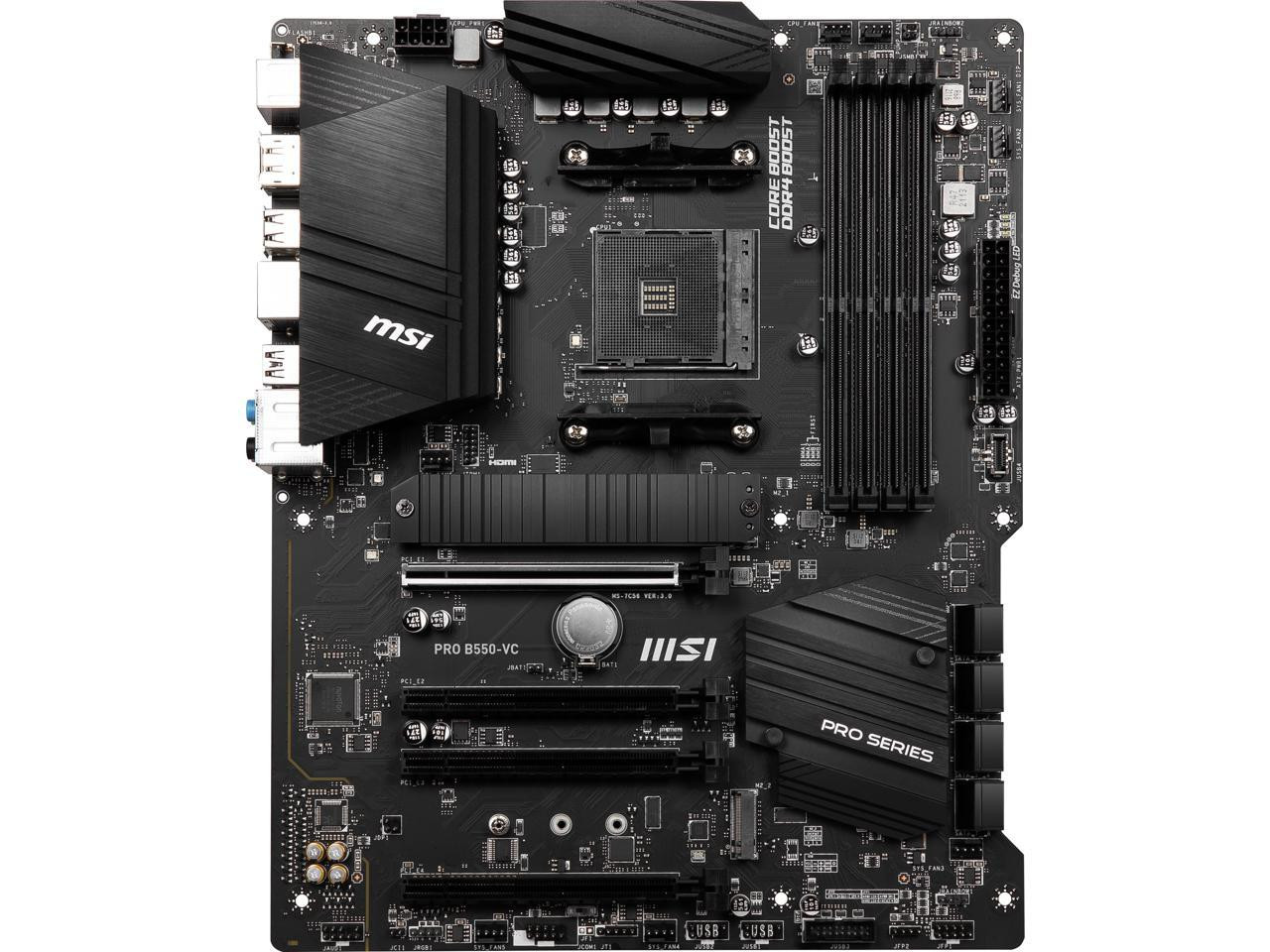 MSI Pro B550-VC Gaming Desktop Motherboard - AMD B550