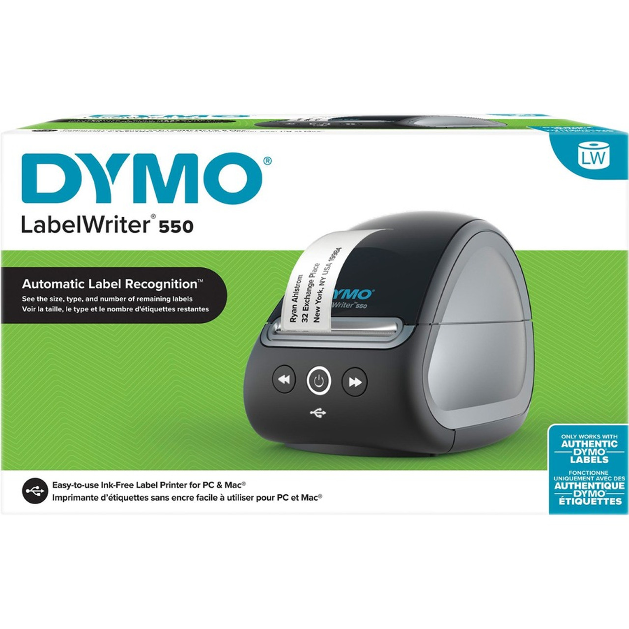 DYMO LabelWriter 550 USB Label Printer Direct Thermal Printing, USB Wired  Connectivity, Prints up to 62 Labels Per Minute, Automatic Label Recogniti  通販
