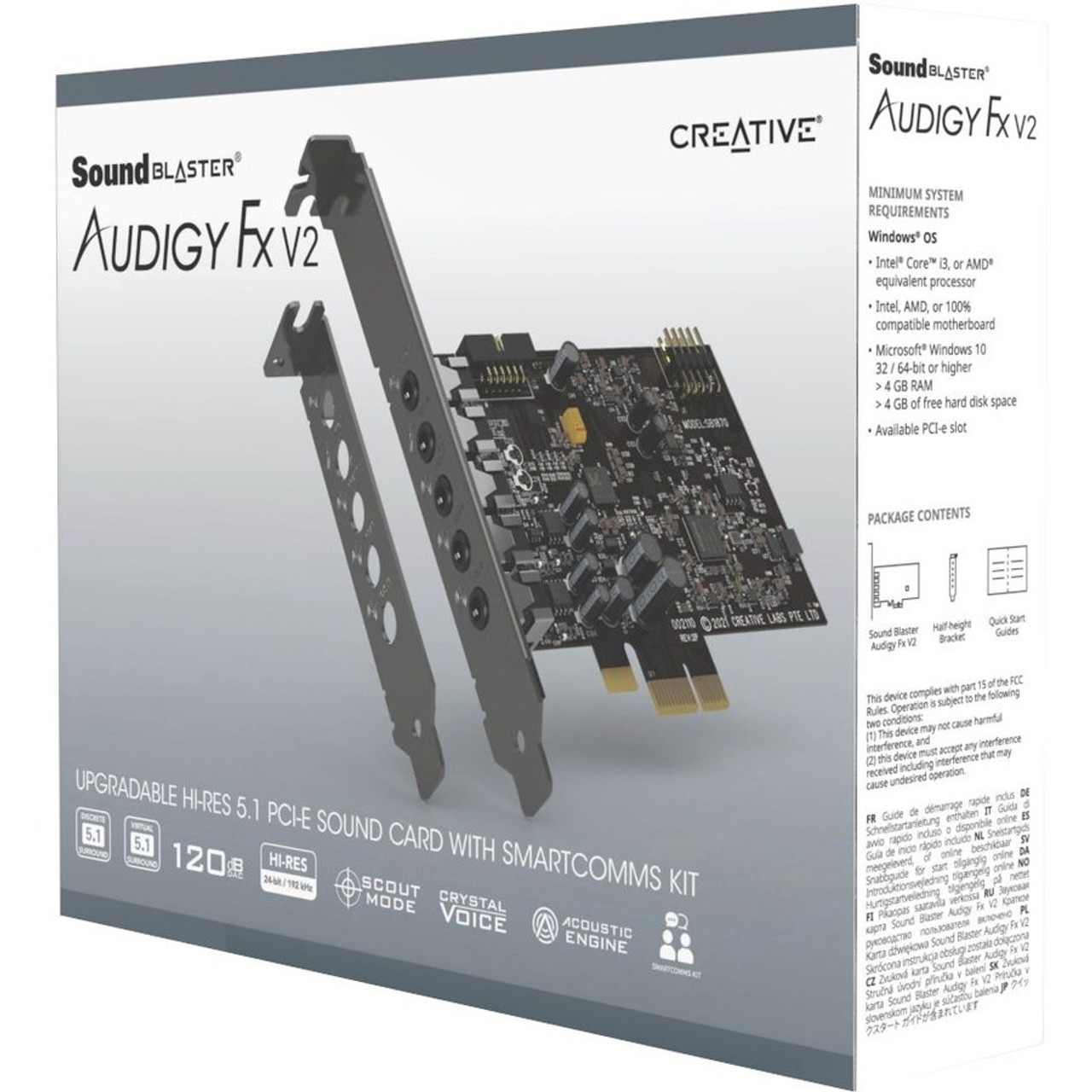 Sound Blaster Audigy Fx V2 Sound Card [with Full Height | Beach Audio