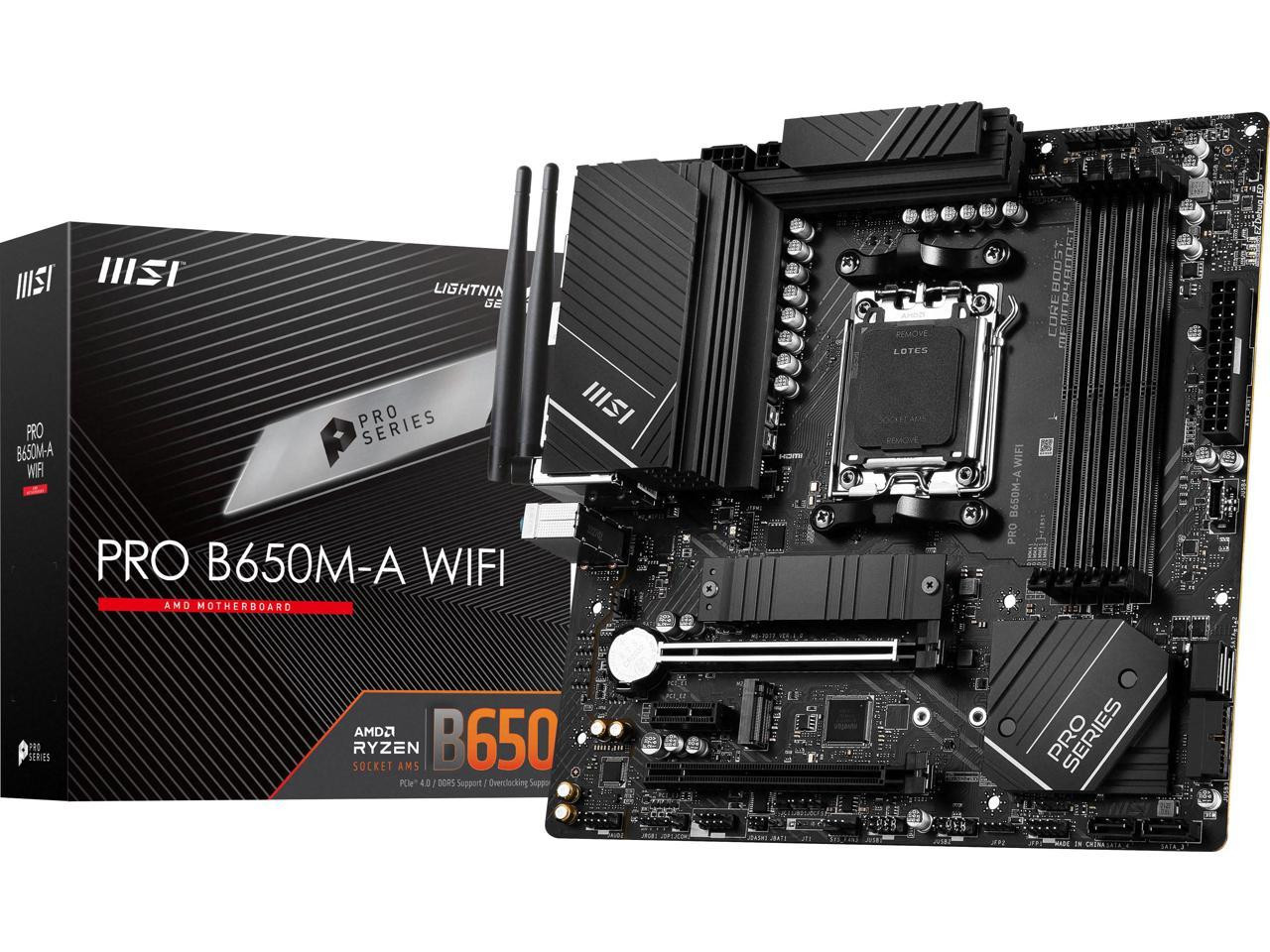 MSI B650M A WIFI Desktop Motherboard AMD B650 Chipset Beach Audio