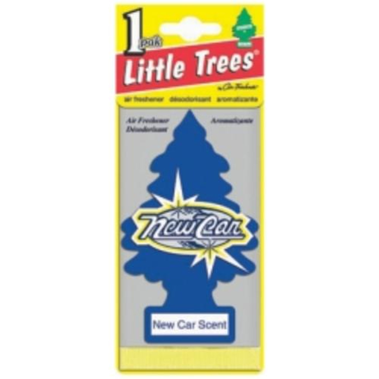 LITTLE TREES Car Freshener 76171101891 Yellow Little Trees Air Freshener  New Car Scent - 1 Each