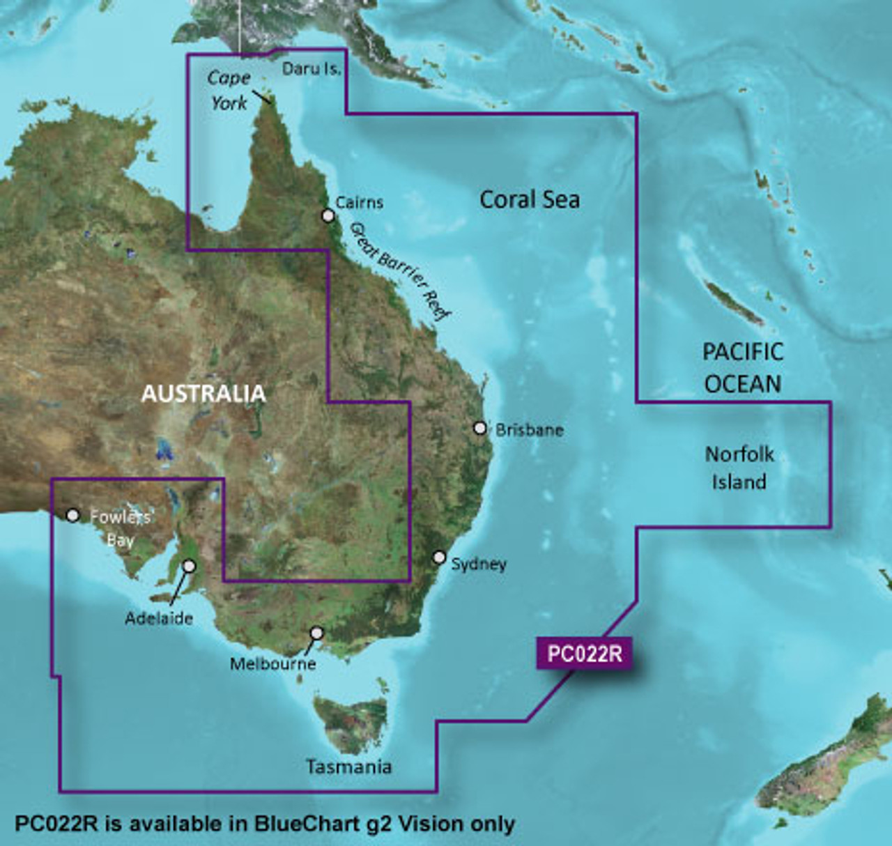 Garmin Charts 3930845 Garmin Bluechart® G2 Vision® Hd - Vpc022r - East  Coast Australia - Microsd™/sd™