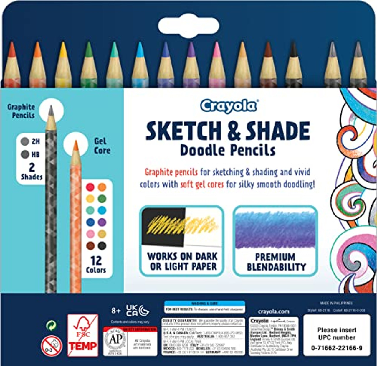 Crayola Sketch & Shade Doodle Pencils (cyo-682116)