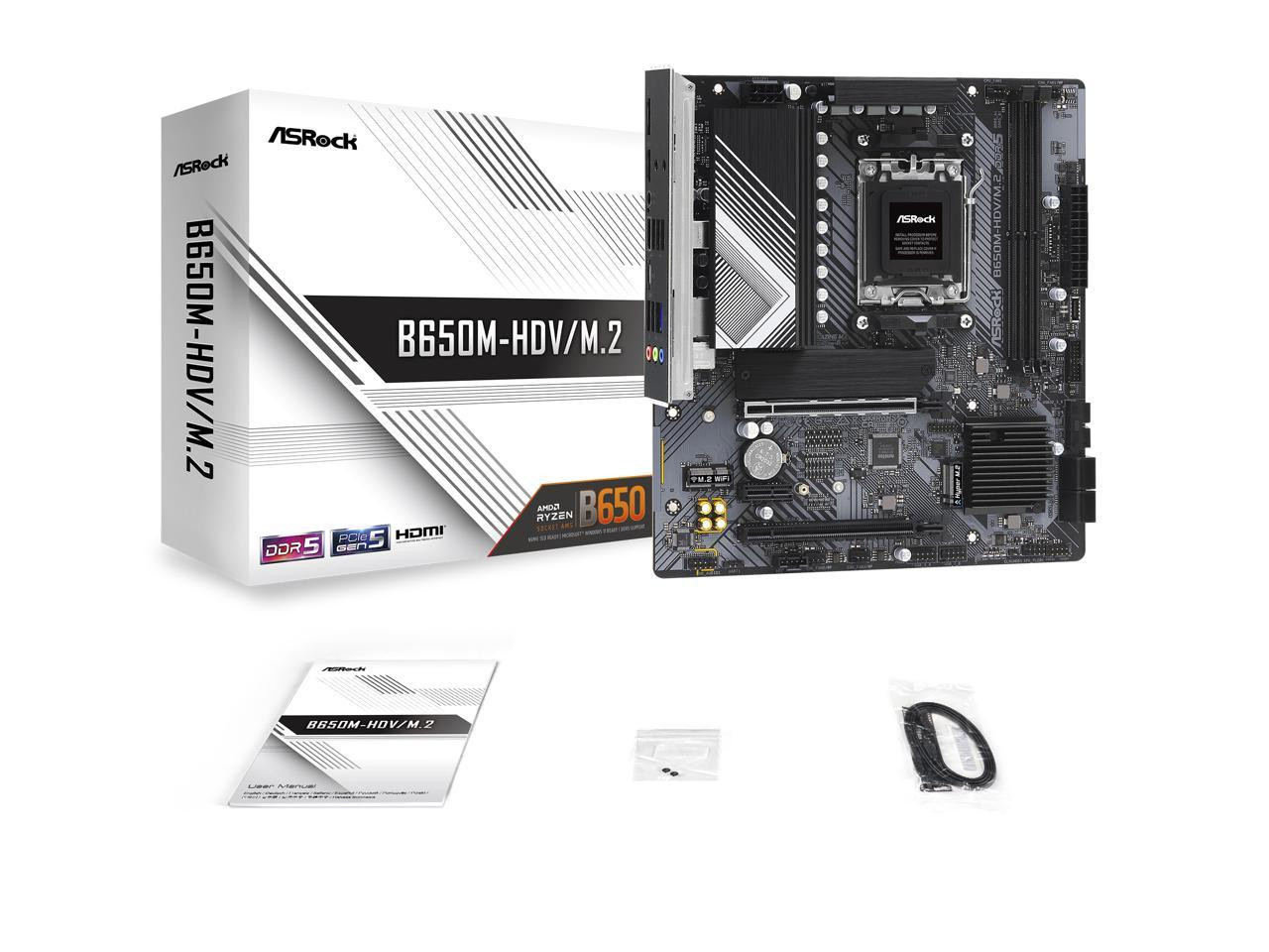 ASRock B650M-HDV/M.2 Gaming Desktop Motherboard - AMD | Beach Audio