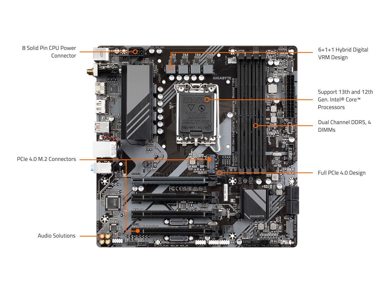 Gigabyte Ultra Durable B760M C Gaming Desktop | Beach Audio